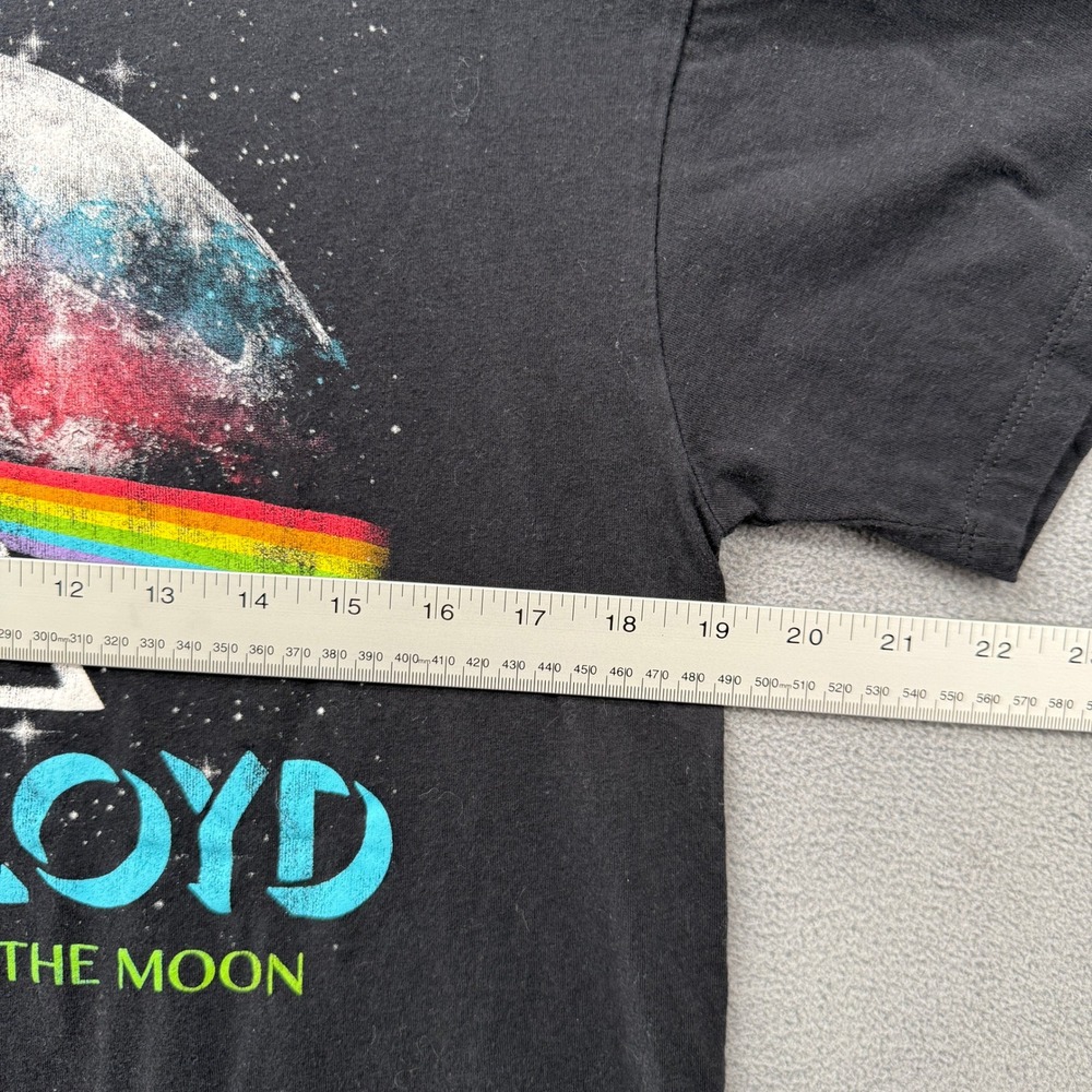 Pink Floyd T-Shirt Women Large Dark Side of the Moon Black Graphic Relaxed Fit - Picture 6 of 8